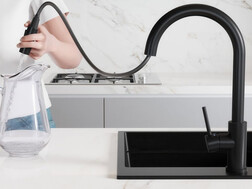 Grifo de cocina con caño extraíble 2 tipos de chorro Primagran 9010