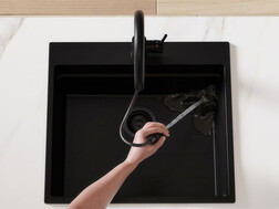 Grifo de cocina con caño extraíble 2 tipos de chorro Primagran 9010