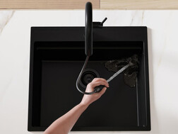 Grifo de cocina con caño extraíble 2 tipos de chorro Primagran 9020 Slim
