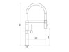 Grifo de cocina con caño flexible y 2 tipos de chorro Primagran 7010