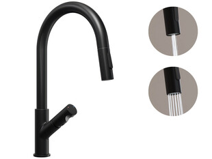 Grifo de cocina con caño extraíble 2 tipos de chorro Primagran 9600