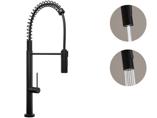 Grifo de cocina con caño flexible y 2 tipos de chorro Primagran 7020