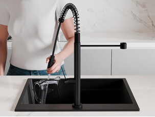 Grifo de cocina con caño extraíble 2 tipos de chorro Primagran 7030