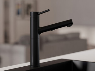 Grifo de cocina con caño extraíble 2 tipos de chorro Primagran 2010
