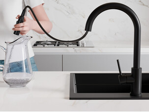 Grifo de cocina 3en1 con caño extraíble Primagran 9310