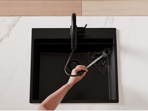 Grifo de cocina 3en1 con caño extraíble Primagran 9310