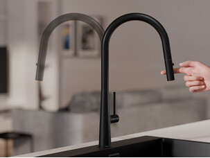 Grifo de cocina con caño extraíble 2 tipos de chorro Primagran 9090