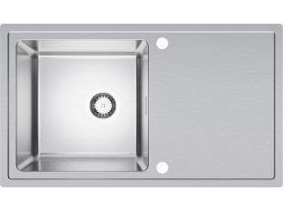 Fregadero de acero de un seno con escurridor Catania 860 XL
